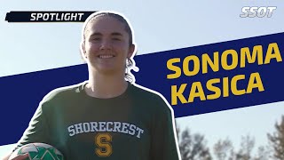 Notre Dame Soccer Commit Sonoma Kasica is Also a Surprising Success Throwing the Javelin [upl. by Martsen639]