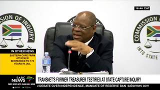 Transnets former treasurer testifies at the State Capture Inquiry [upl. by Filomena]