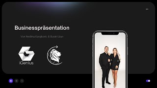 Businesspräsentation  iGenius  Nedima Karajkovic amp Burak Uzun [upl. by Ipoillak]