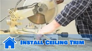 Trim amp Molding  How to Install Ceiling Trim [upl. by Htebezile]