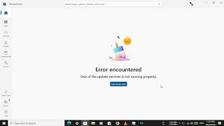 How to fix error encountered one of the update service is not running properlyms store error [upl. by Graff]