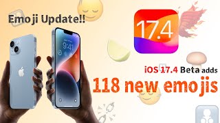 📣Apples iOS 174 Beta adds 118 new emojis Check them out [upl. by Sion]