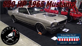 850 HP 1965 Mustang Fastback Custom Grand National Roadster Show 2017 Browns Classic Autos [upl. by Loree]