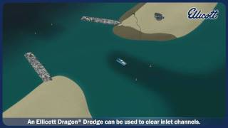 Dredging Inlets and Harbors with an Ellicott Dragon® Dredger [upl. by Atiuqam]