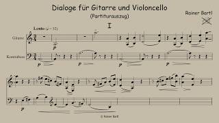 Rainer Bartl Dialoge für Gitarre und Kontrabass Nr 1  Dialogues for Guitar amp Double Bass No1 [upl. by Sang]