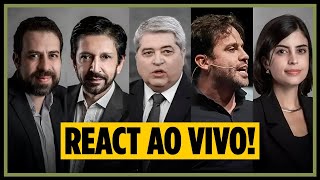 DEBATE PREFEITURA DE SP FOLHAUOL COM IMAGEM  REACT  Arthur do Val e Renato Battista [upl. by Arrad]