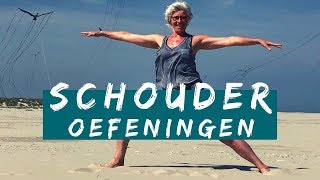 Schouderoefeningen  bij pijn in nek schouder en bovenrug [upl. by Stolzer29]