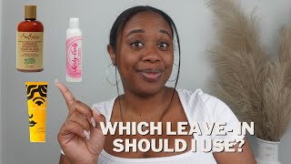 How To Know Which Leave In to Use For Natural Hair  Multiple Leave Ins Review [upl. by Asiulairam]