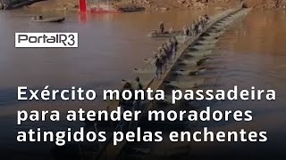 Passadeira de 90 metros no Rio Forqueta Conectando Lajeado e Arroio do Meio no RS [upl. by Wincer]