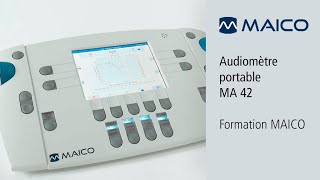 Audiomètre portable MA 42  Formation MAICO  Tests de dépistage auditif et ddiagnostic [upl. by Leahcimal822]