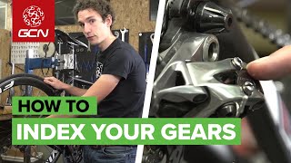 How To Index Your Gears  Adjusting Your Rear Derailleur [upl. by Creigh]