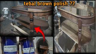 tebal me brown polish kaise kare  how to tebal brown polish proses  tea tebal polish [upl. by Aitan]