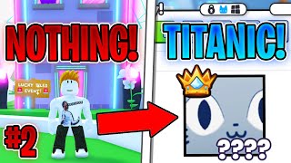 TRADING FROM NOTHING TO TITANIC PET IN PET SIMULATOR 99 Episode 2 [upl. by Adnalra]