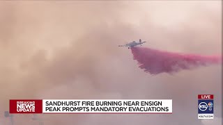 Sandhurst Fire at Ensign Peak [upl. by Eno]