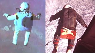 Joseph Kittinger amp Felix Baumgartner High Altitude Free Fall [upl. by Olly]