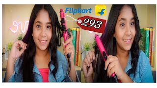 Nova hair straightener curler review in kannada  cheapest hair straightener curler on flipkart [upl. by Walburga]