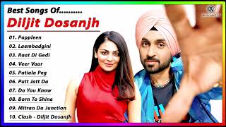 Diljit Dosanjh  Best Punjabi Songs Jukebox 2023  NonStop Hits amp Bhangra musictimeclub [upl. by Erik]