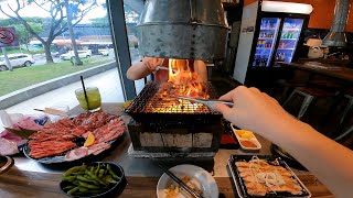 Japanese AllYouCanEat Charcoal BBQ Buffet [upl. by Ohs]