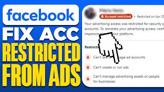 How To Fix Facebook Account Restricted From Advertising 2024 [upl. by Maighdlin]