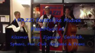 Klezmer Muziek Feest Accordeonist Jazz Music Accordeon Viool Saxofoon Contrabas Trio I PAZZI [upl. by Ylera]