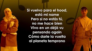 Trueno Tiago PZK  HOOD Remix LetraLyrics [upl. by Yecniuq16]