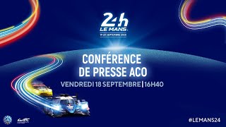 Conférence de presse ACO [upl. by Annibo66]