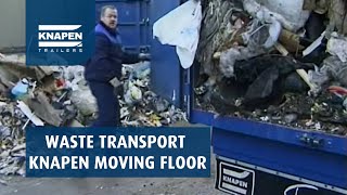 Waste transport with KNAPEN moving floor [upl. by Nilya]