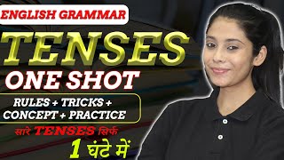 All Tenses in 1 Hour with Tricks 🔥 Tense in English Grammar  Present  Past and Future  One Shot [upl. by Nivla747]