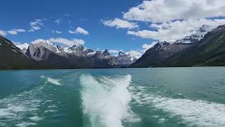 Maligne Lake cruise in Jasper National Park Alberta Canada  July 22 [upl. by Euqinimod980]