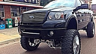 AN IN DEPTH TOUR OF MY NEW LIFTED F150 ON 40S [upl. by Ellehsor]