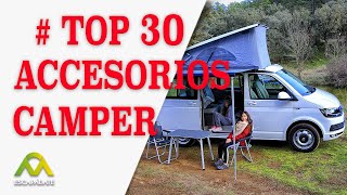 ACCESORIOS CAMPER Y AUTOCARAVANAS 30 ACCESORIOS [upl. by Alliuqaj165]