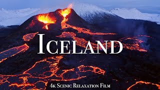 Iceland 4K  Scenic Relaxation Film With Calming Music [upl. by Pip900]