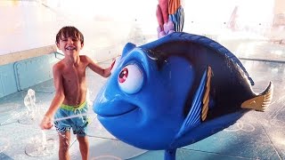 Water Fun Play  Disney Nemos Reef Slide [upl. by Eiggam559]