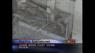 Nisqually Seattle Earthquake CNN Coverage February 28 2001 [upl. by Kcirrad]