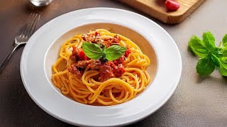 SPAGHETTI mit Muschelsauce  kalorienarme Pasta [upl. by Nnyleuqaj64]