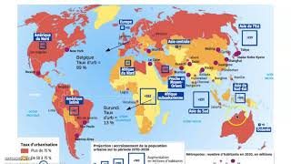 La métropolisation un processus mondial différencié Géo 1ere  cours 1 [upl. by Alveta]