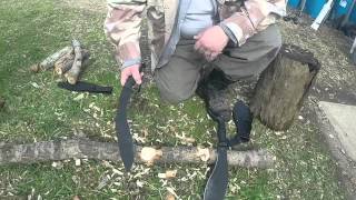 OKC Kukri vs KABAR Kukri Machete Review [upl. by Salchunas]