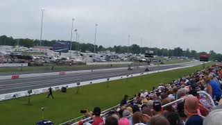 Antron Brown vs Justin Ashley 2022 US nationals [upl. by Yatnod]