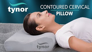 Tynor Contoured Cervical Pillow B19 for supporting the cervical spine during sleep [upl. by Sherlock964]