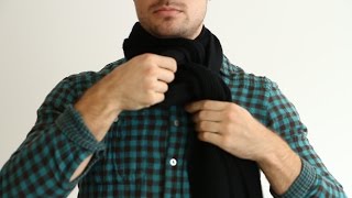 5 Ways to Tie a Scarf Mens Style Tips [upl. by Nnel351]