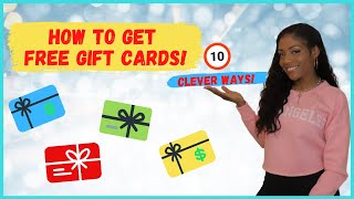 💳 How To Get Free Gift Cards 10 Clever Ways [upl. by Viglione128]