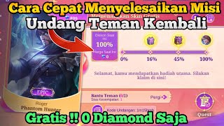 Langsung Dapat Skin Epic Roger Gratis  Cara Cepat Menyelesaikan Misi Undang Teman Mobile Legends [upl. by Inot912]