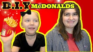 DIY MCDONALDS chicken NUGGETS and FRIES FOOD or FAIL The TOYTASTIC Sisters FAMILY VLOG [upl. by Ahsiruam209]