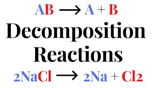 DECOMPOSITION REACTIONS [upl. by Blum]