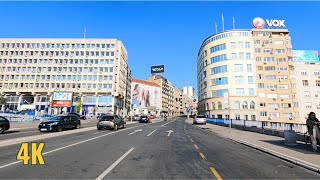 Belgrade Serbia  Driving in the city 4K part 1 [upl. by Grimbal]