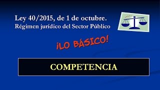 Ley 402015  Competencia [upl. by Toinette]