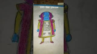 Colour them the zeno dragonball super zeno drawing with Colour drawing [upl. by Ledba]