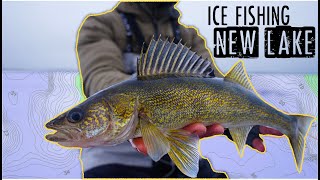 Guide to Ice Fishing Walleyes on a NEW LAKE [upl. by Adierf]