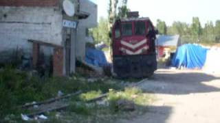 TCDD DE 24 208 turns around on Akyaka triangle line Kars Armenia eastern Turkey [upl. by Kato78]