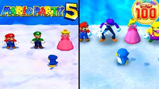 Evolution of Pushy Penguin in Mario Party 20032017 [upl. by Aizatsana451]